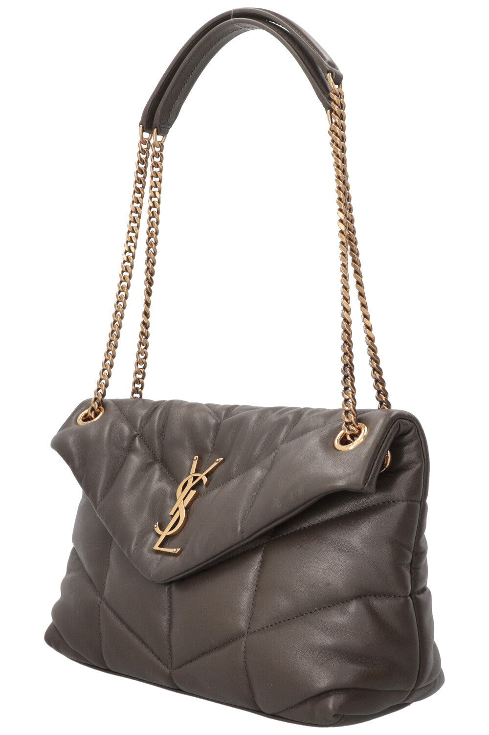 SAINT LAURENT Loulou Puffer Medium Bag Light Musk