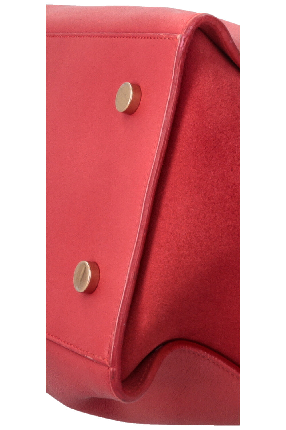 SAINT LAURENT Cabas Monogramme Sac Cuir Rouge