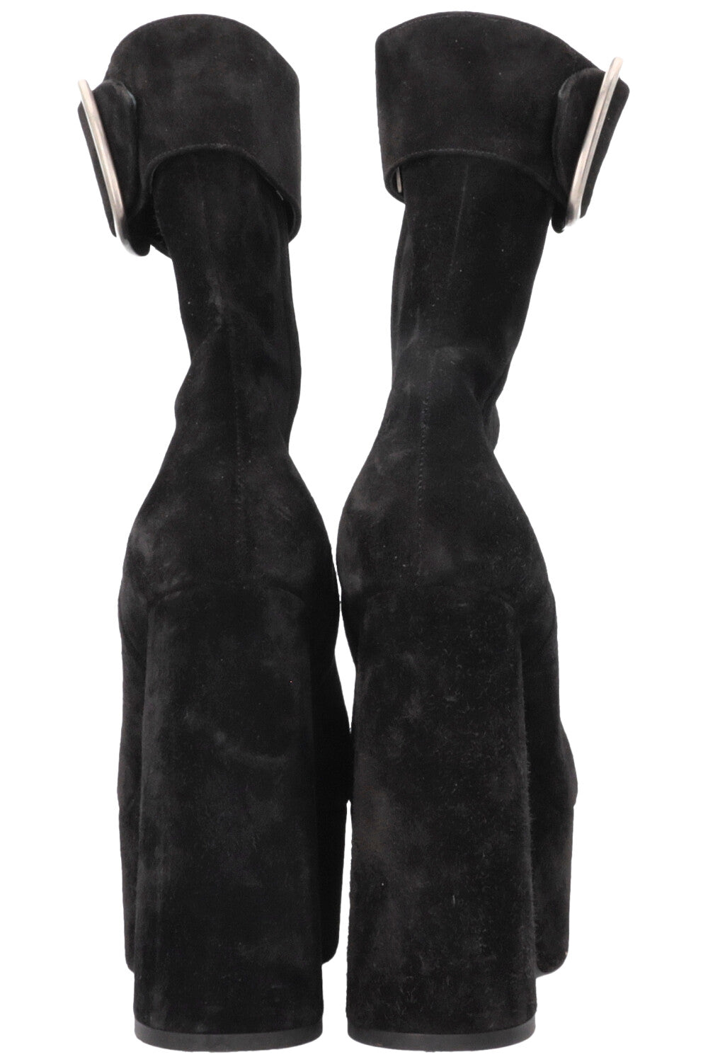 SAINT LAURENT Talons Plateforme Daim Noir