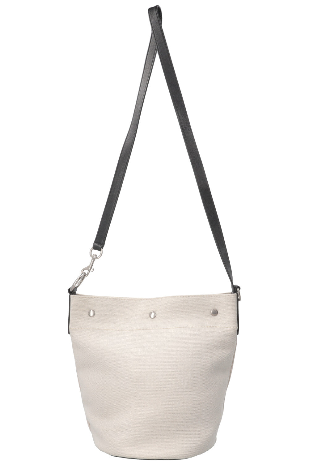 SAINT LAURENT Rive Gauche Bucket Toile Ivoire