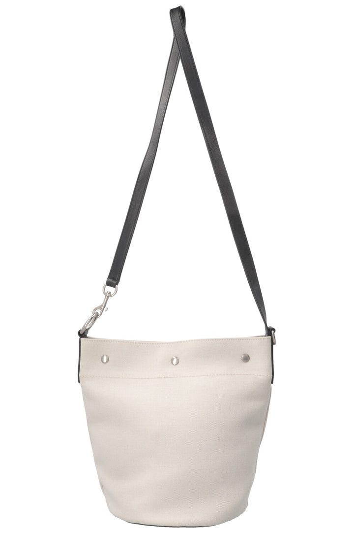 SAINT LAURENT Rive Gauche Bucket Toile Ivoire
