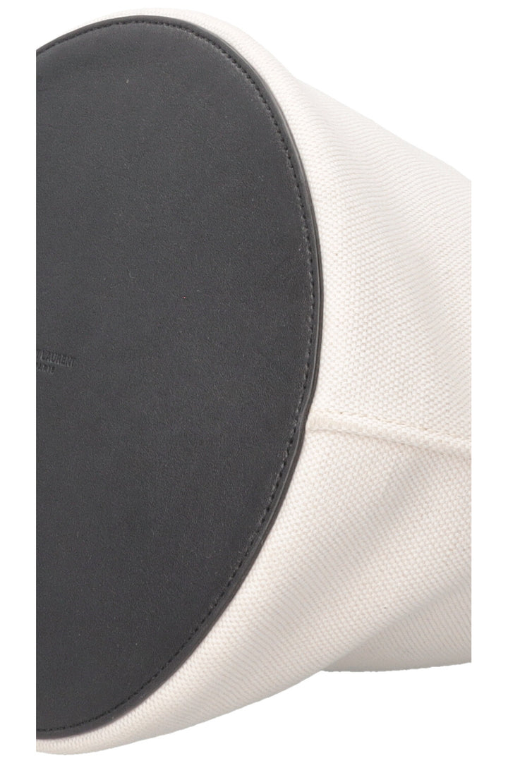 SAINT LAURENT Rive Gauche Bucket Toile Ivoire