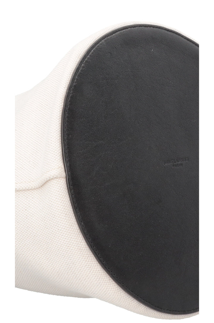 SAINT LAURENT Rive Gauche Bucket Toile Ivoire