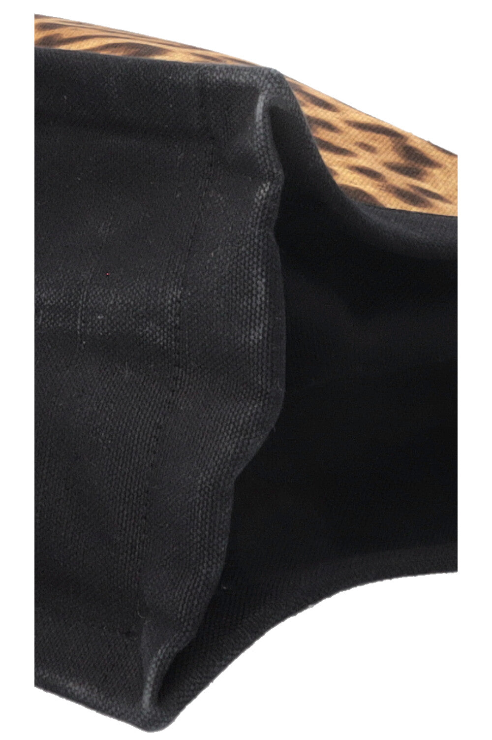 SAINT LAURENT Rive Gauche Tote Bag Canvas Cheetah