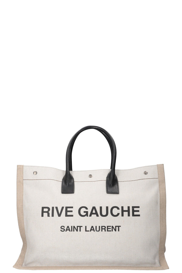 SAINT LAURENT Cabas Rive Gauche Toile Beige
