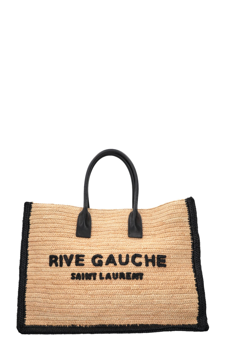 SAINT LAURENT Rive Gauche Tote Large Raffia Natural