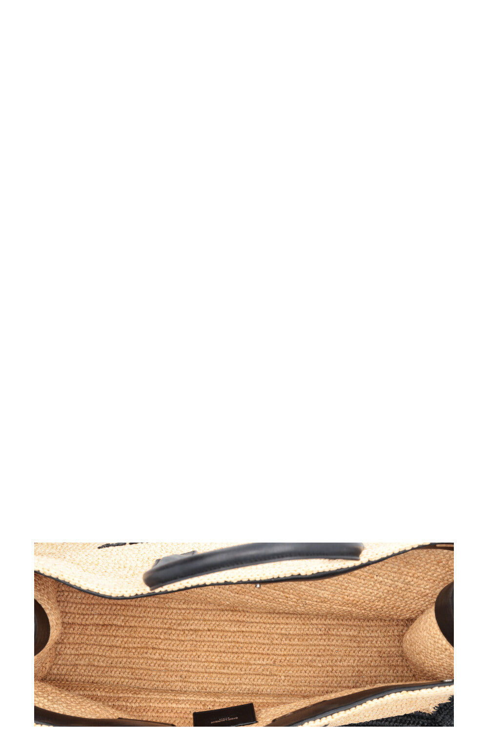 SAINT LAURENT Rive Gauche Tote Large Raffia Natural
