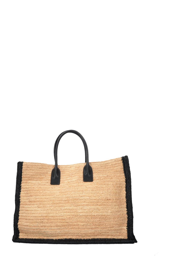 SAINT LAURENT Rive Gauche Tote Large Raffia Natural