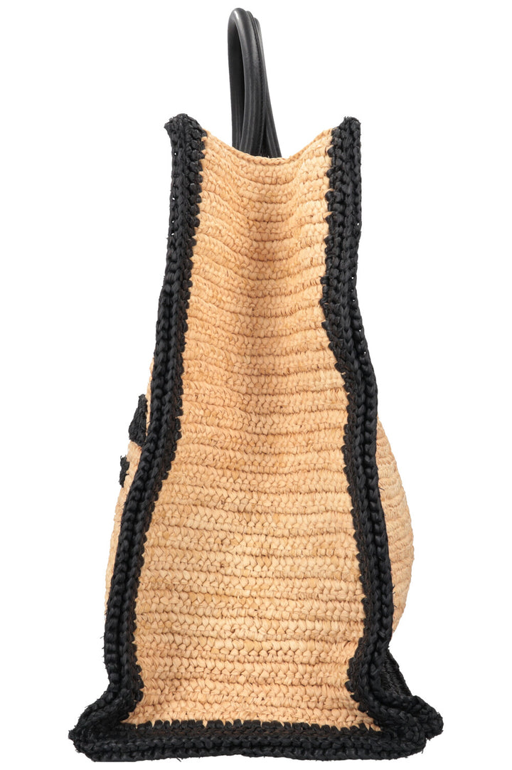 SAINT LAURENT Rive Gauche Tote Large Raffia Natural