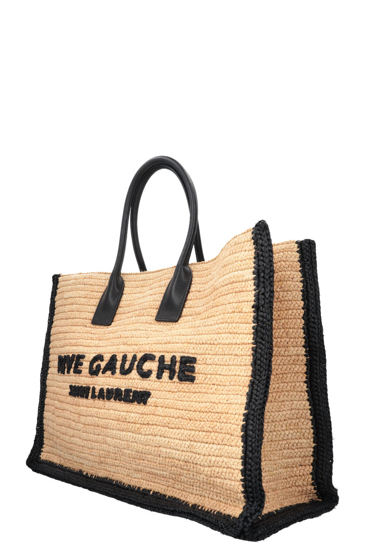 SAINT LAURENT Rive Gauche Tote Large Raffia Natural