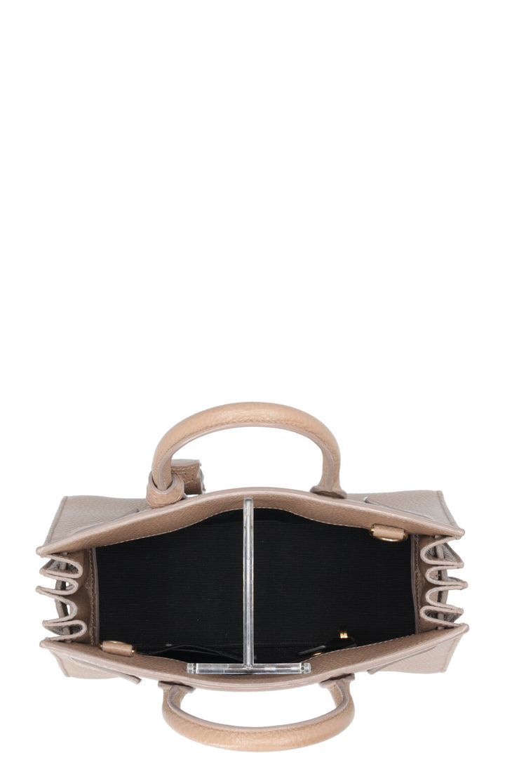 SAINT LAURENT Sac Du Jour Nano Cuir Taupe