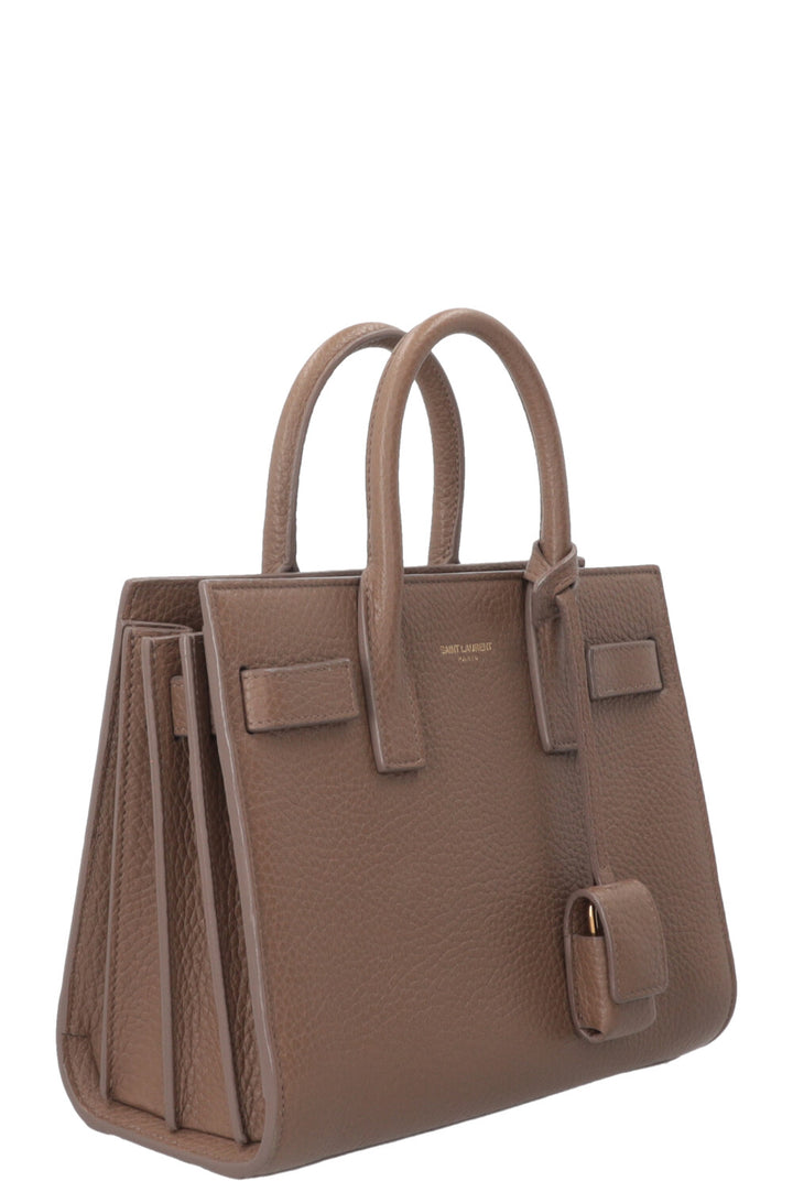 SAINT LAURENT Sac Du Jour Nano Cuir Taupe
