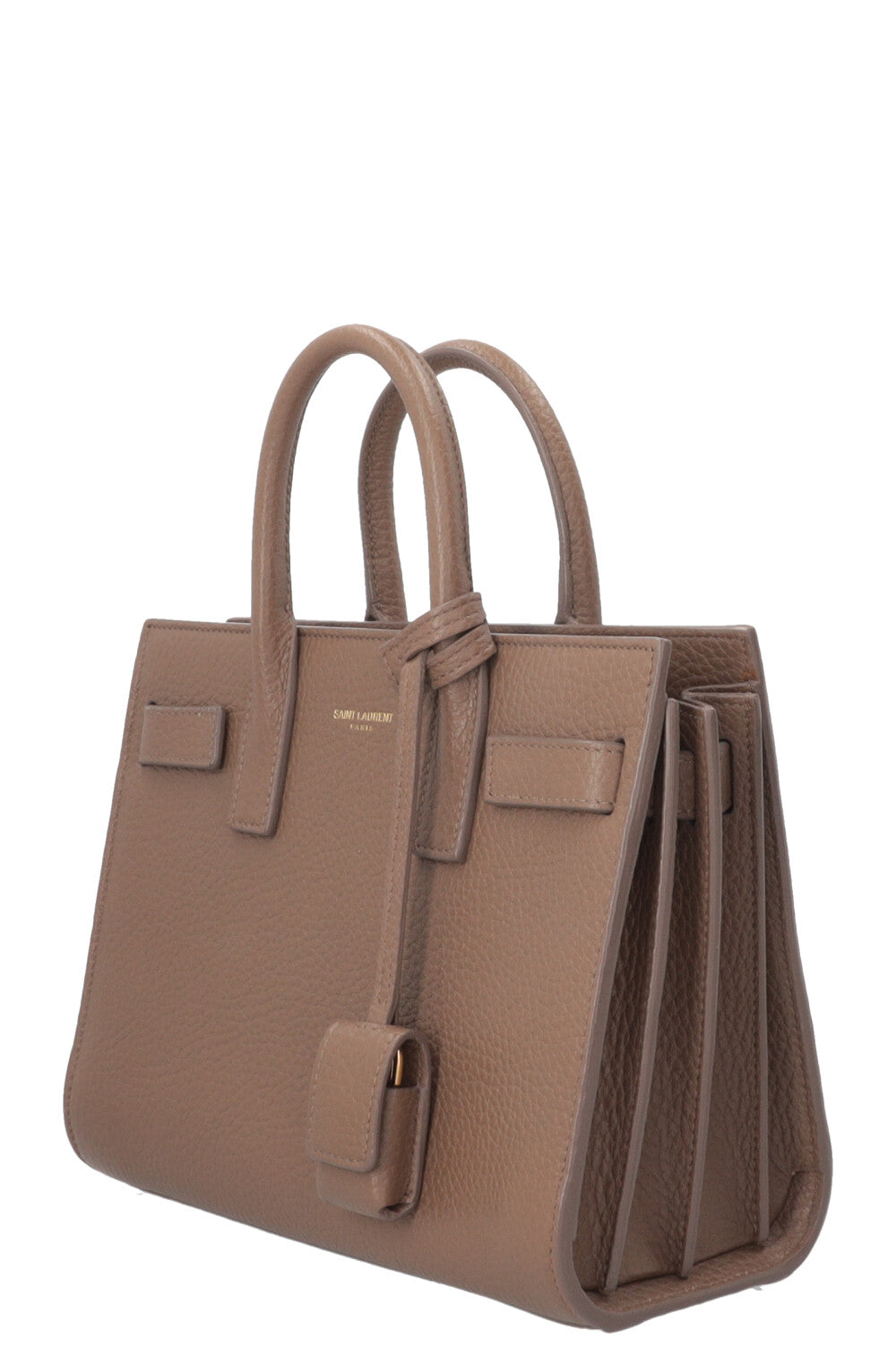 SAINT LAURENT Sac Du Jour Nano Cuir Taupe