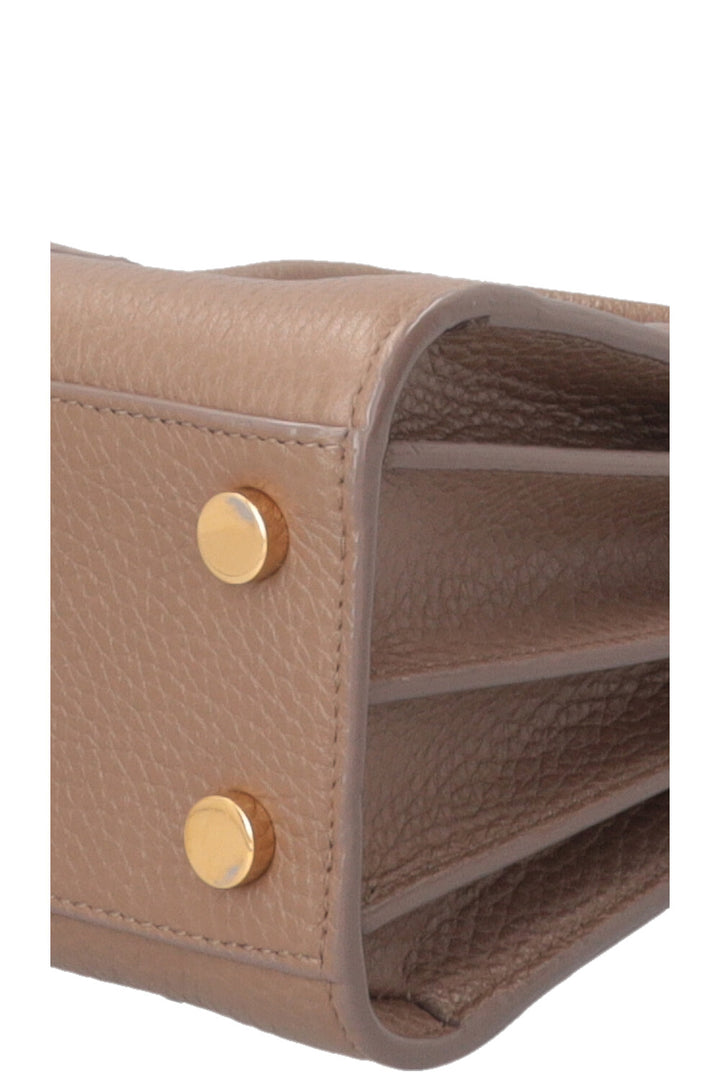 SAINT LAURENT Sac Du Jour Nano Cuir Taupe