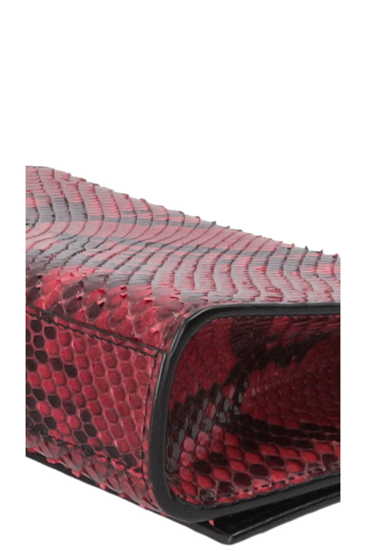 YSL Small New Kate Shoulder Bag Snake Embossed Red