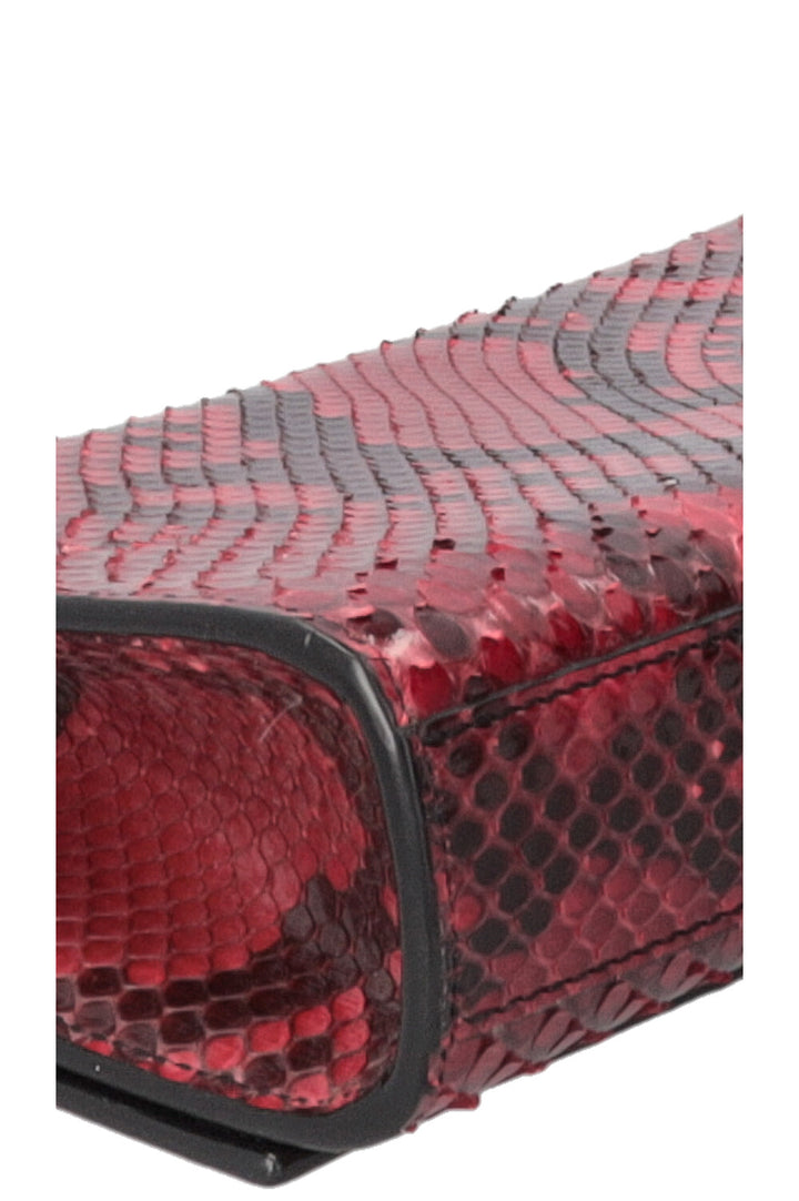 YSL Small New Kate Shoulder Bag Snake Embossed Red