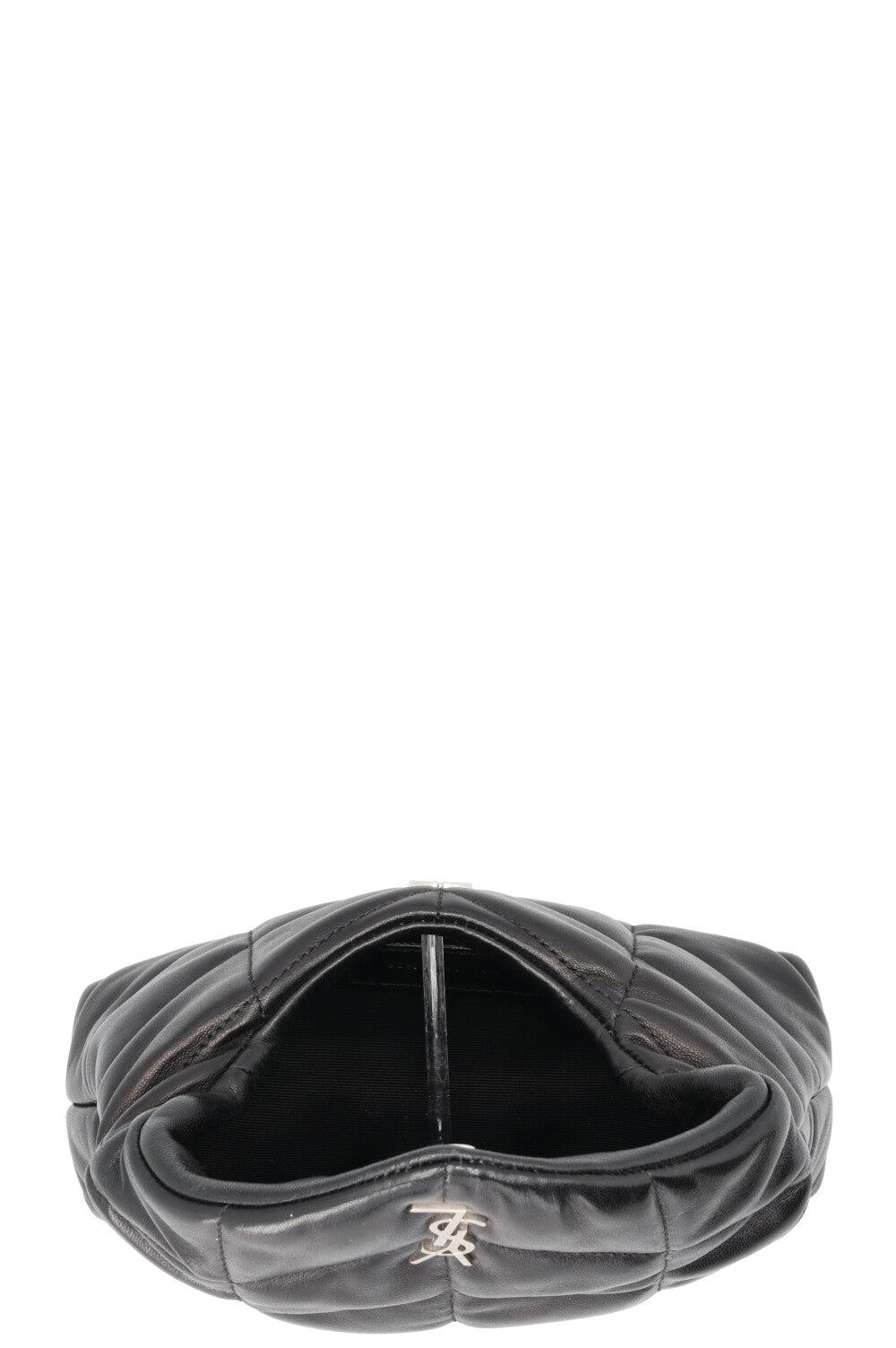SAINT LAURENT Small Puffer Loulou Pouch Black