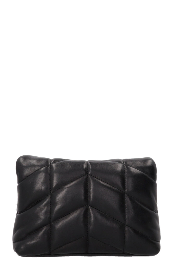 SAINT LAURENT Small Puffer Loulou Pouch Black