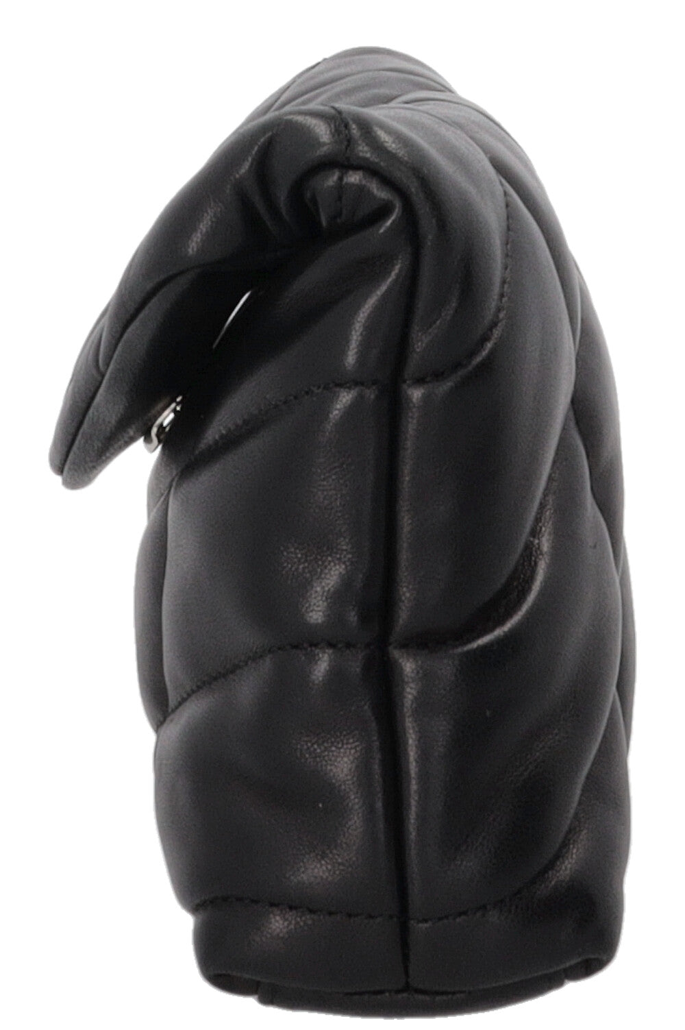 SAINT LAURENT Small Puffer Loulou Pouch Black