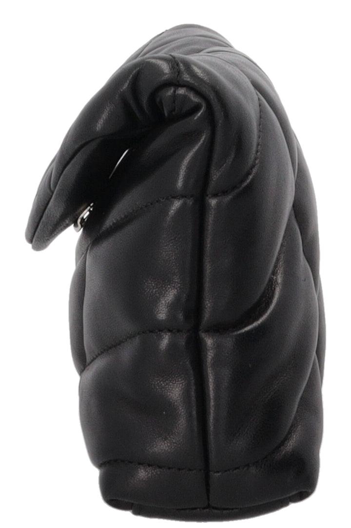 SAINT LAURENT Small Puffer Loulou Pouch Black