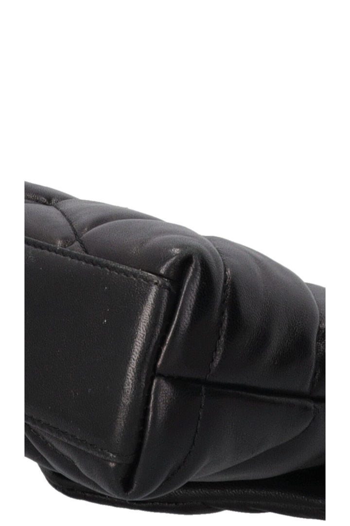 SAINT LAURENT Small Puffer Loulou Pouch Black