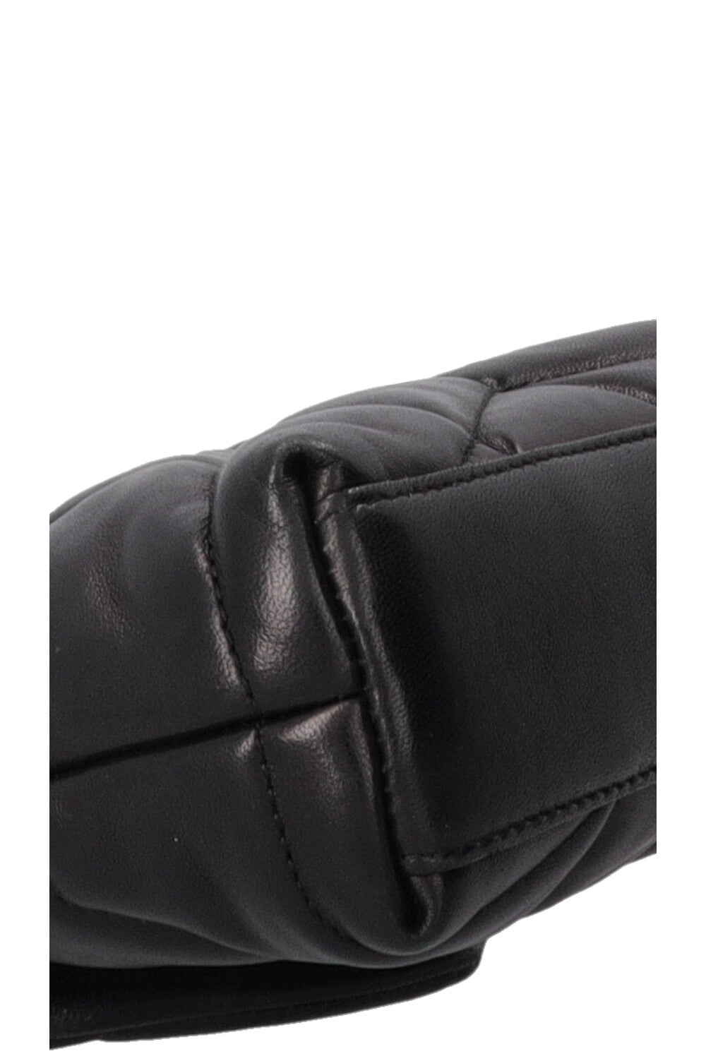 SAINT LAURENT Small Puffer Loulou Pouch Black