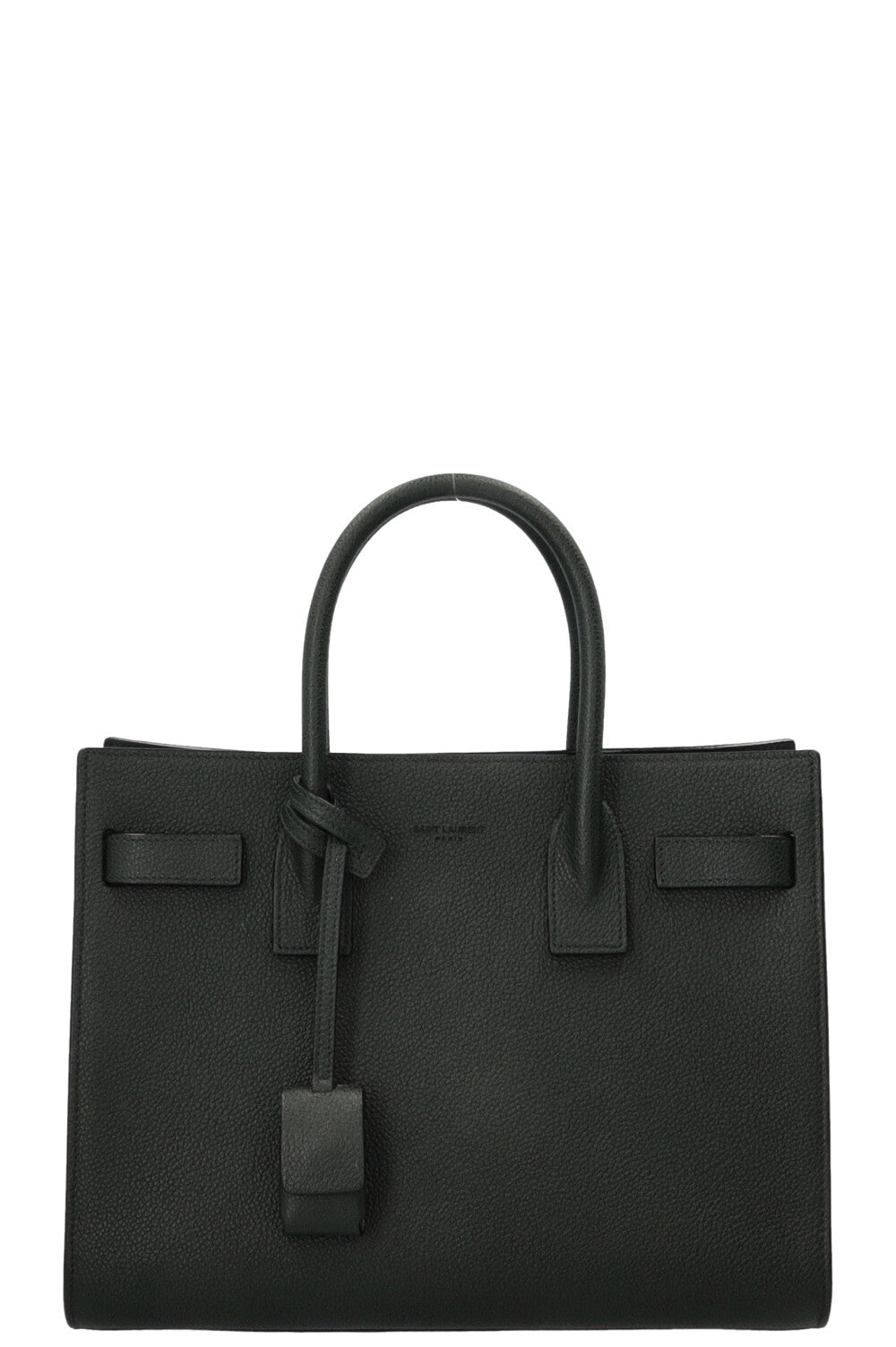SAINT LAURENT Small Sac de Jour Leather Green