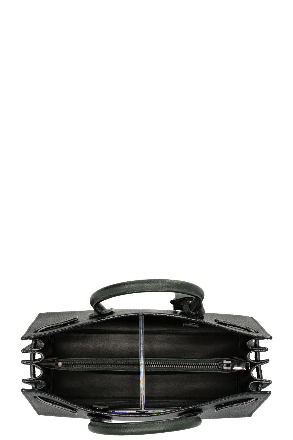 SAINT LAURENT Small Sac de Jour Leather Green