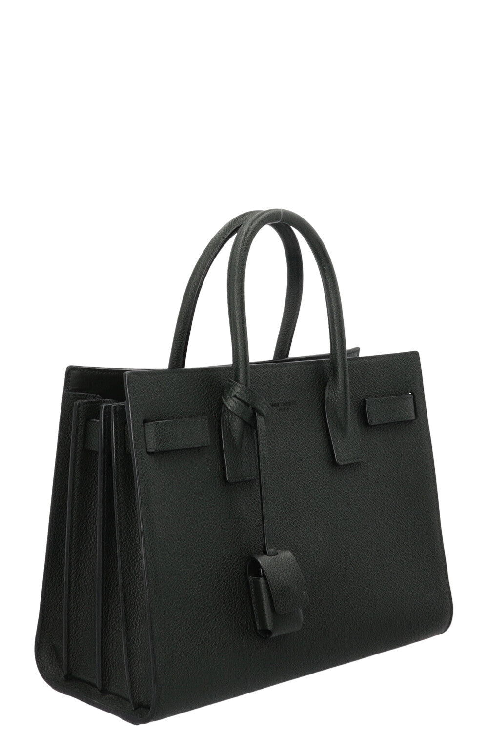 SAINT LAURENT Small Sac de Jour Leather Green