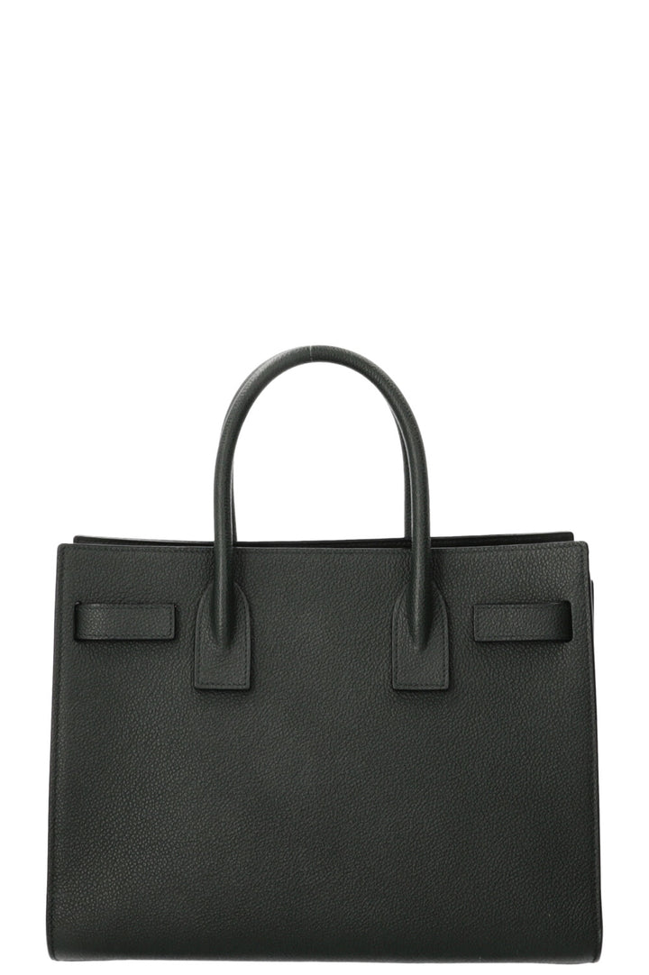 SAINT LAURENT Small Sac de Jour Leather Green