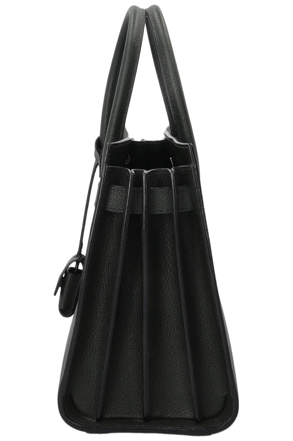 SAINT LAURENT Small Sac de Jour Leather Green