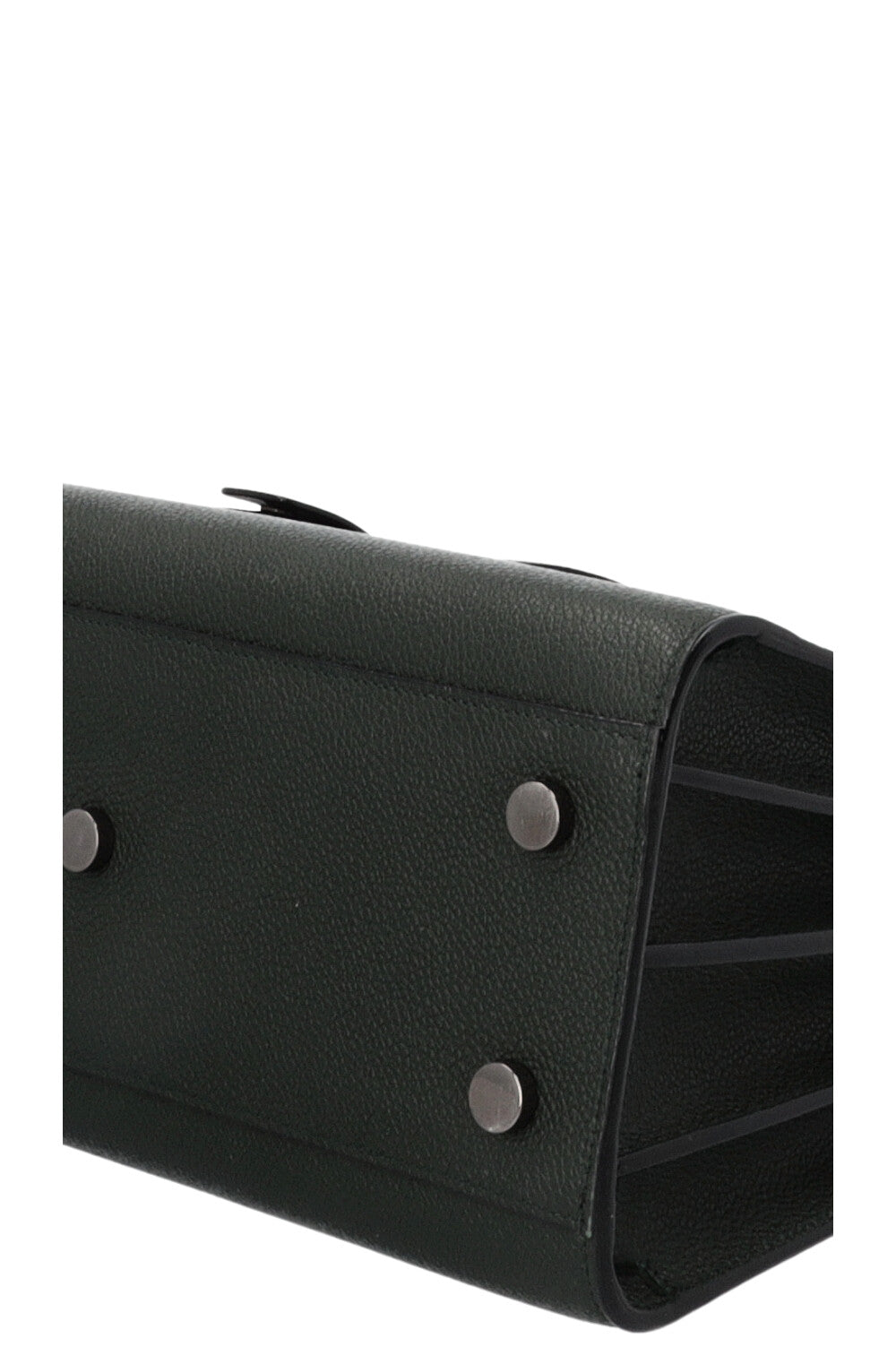 SAINT LAURENT Small Sac de Jour Leather Green