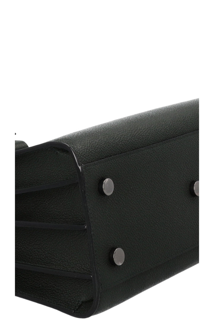 SAINT LAURENT Small Sac de Jour Leather Green