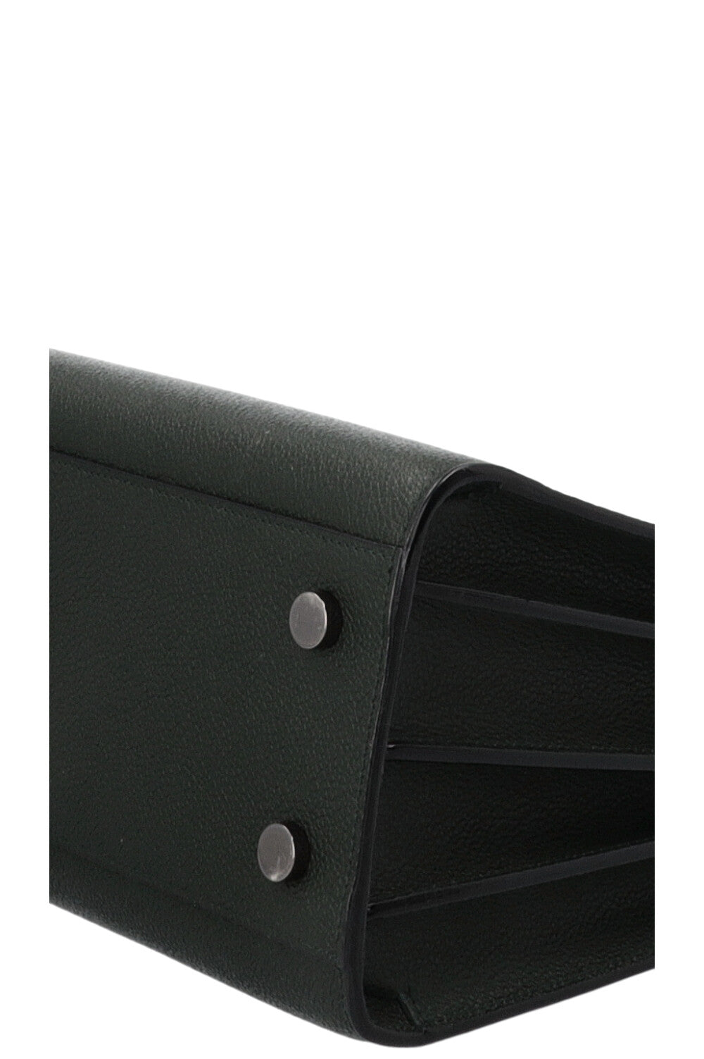 SAINT LAURENT Small Sac de Jour Leather Green