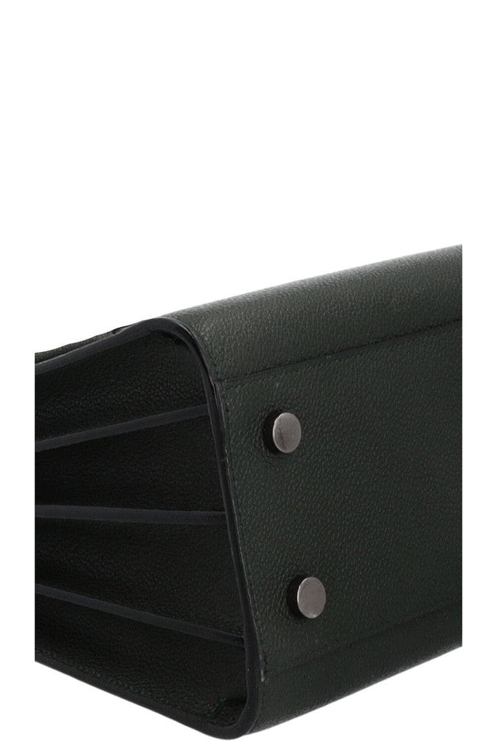 SAINT LAURENT Small Sac de Jour Leather Green