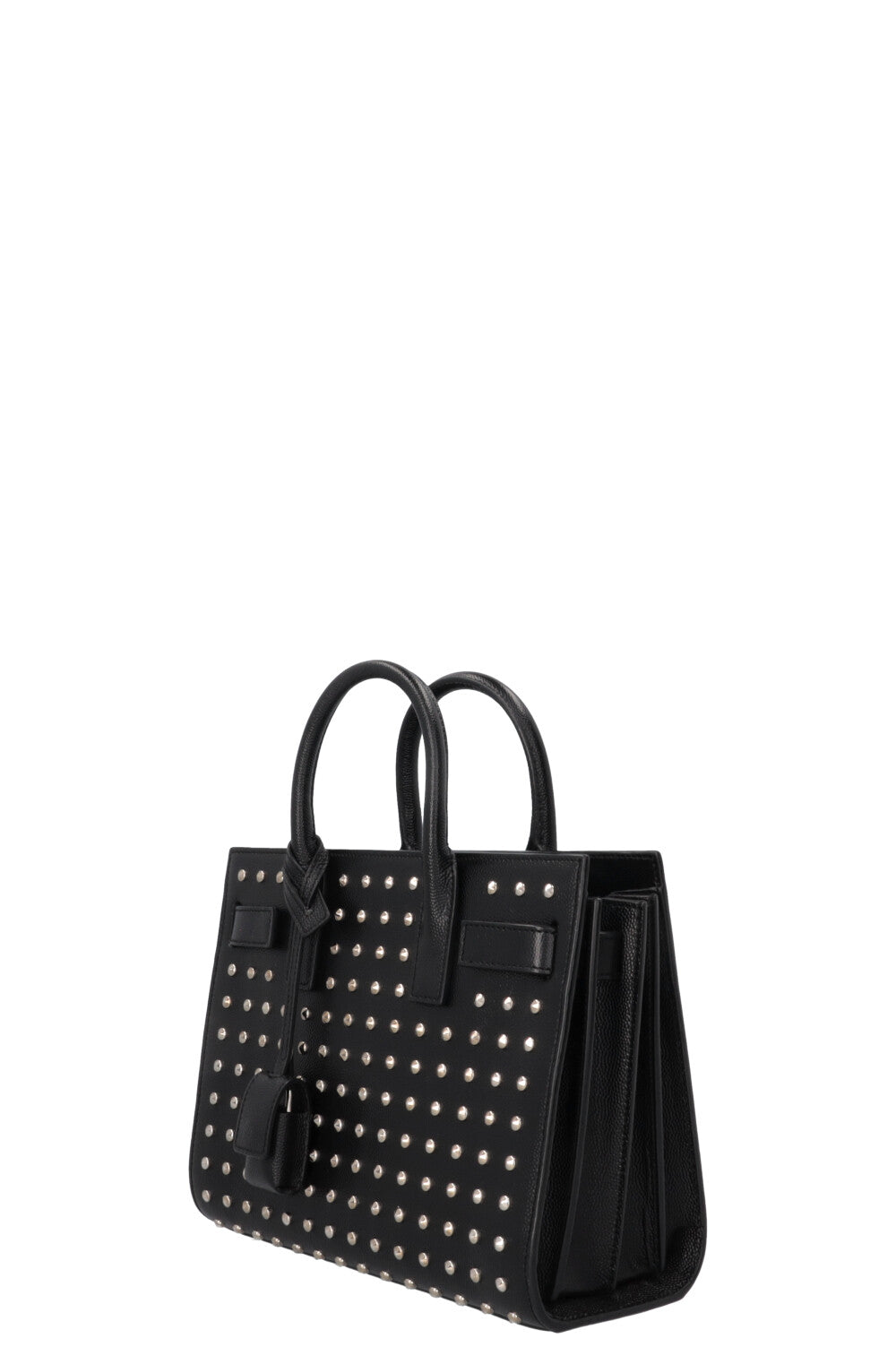 SAINT LAURENT Studded Sac de Jour Nano Black