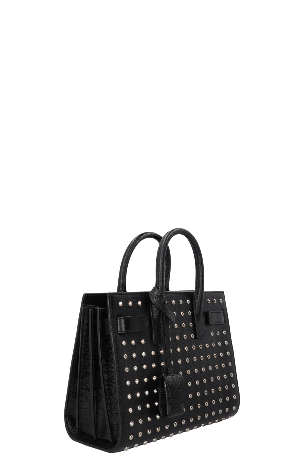 SAINT LAURENT Studded Sac de Jour Nano Black