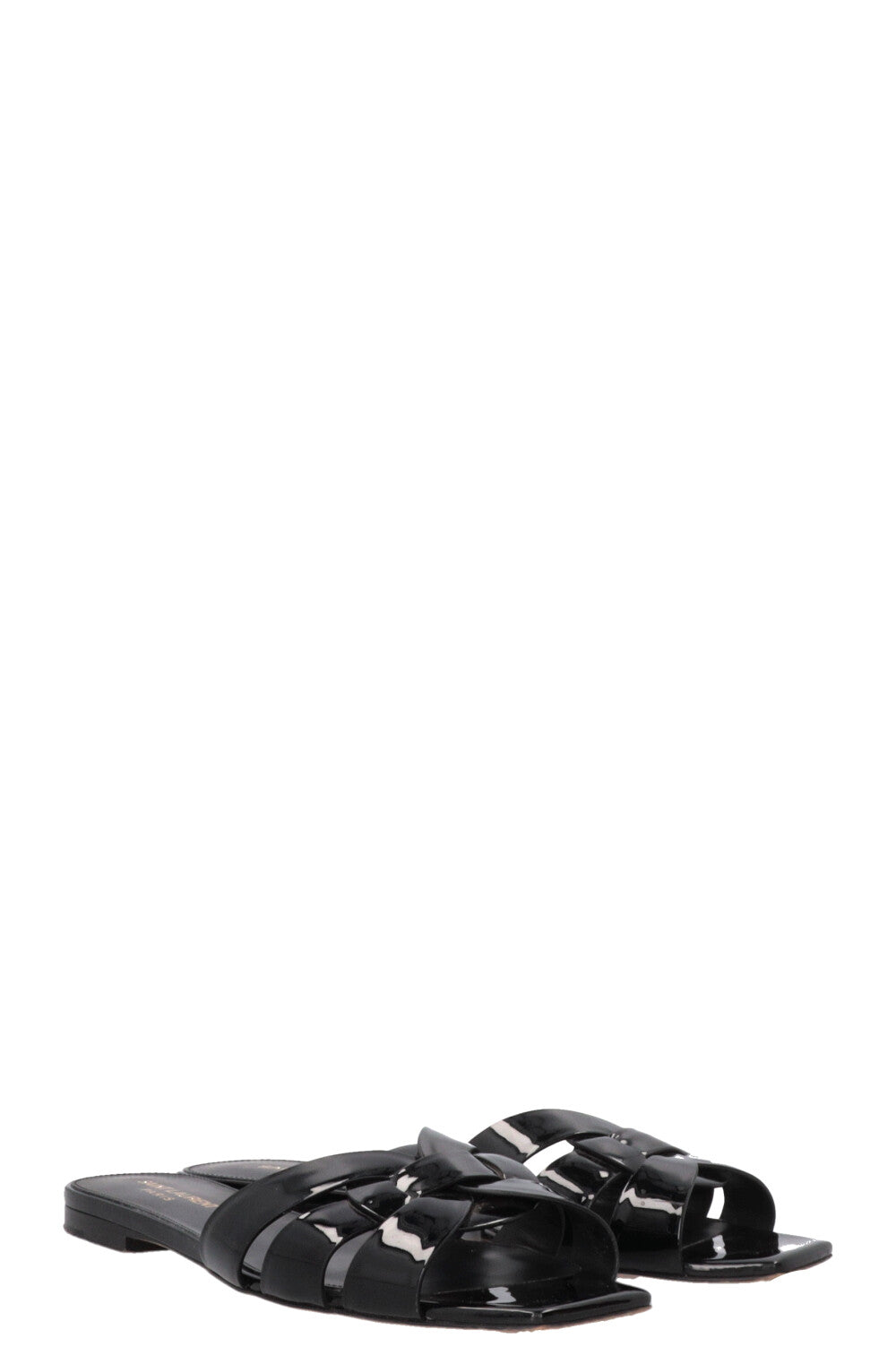 SAINT LAURENT Tribute Slides Black