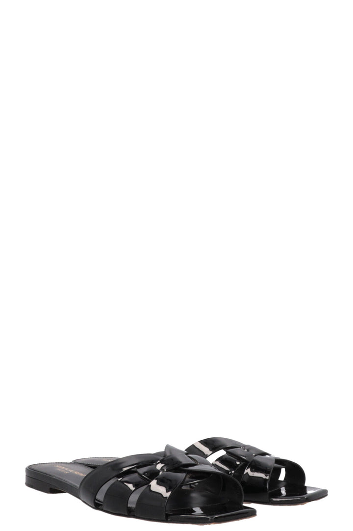 SAINT LAURENT Tribute Slides Black