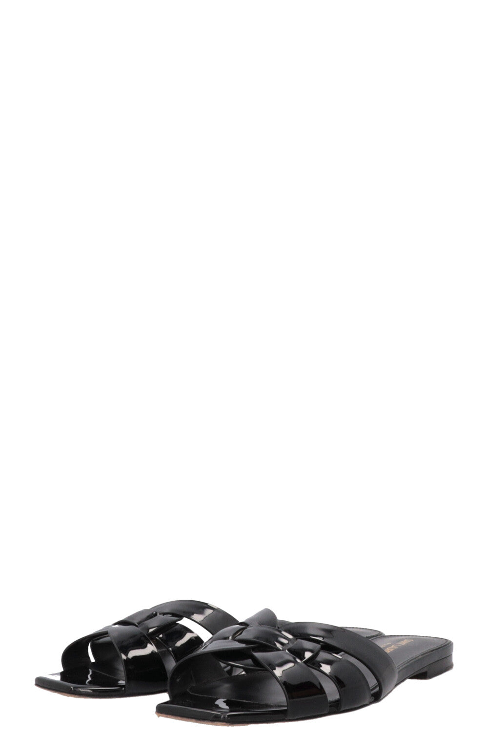 SAINT LAURENT Tribute Slides Black
