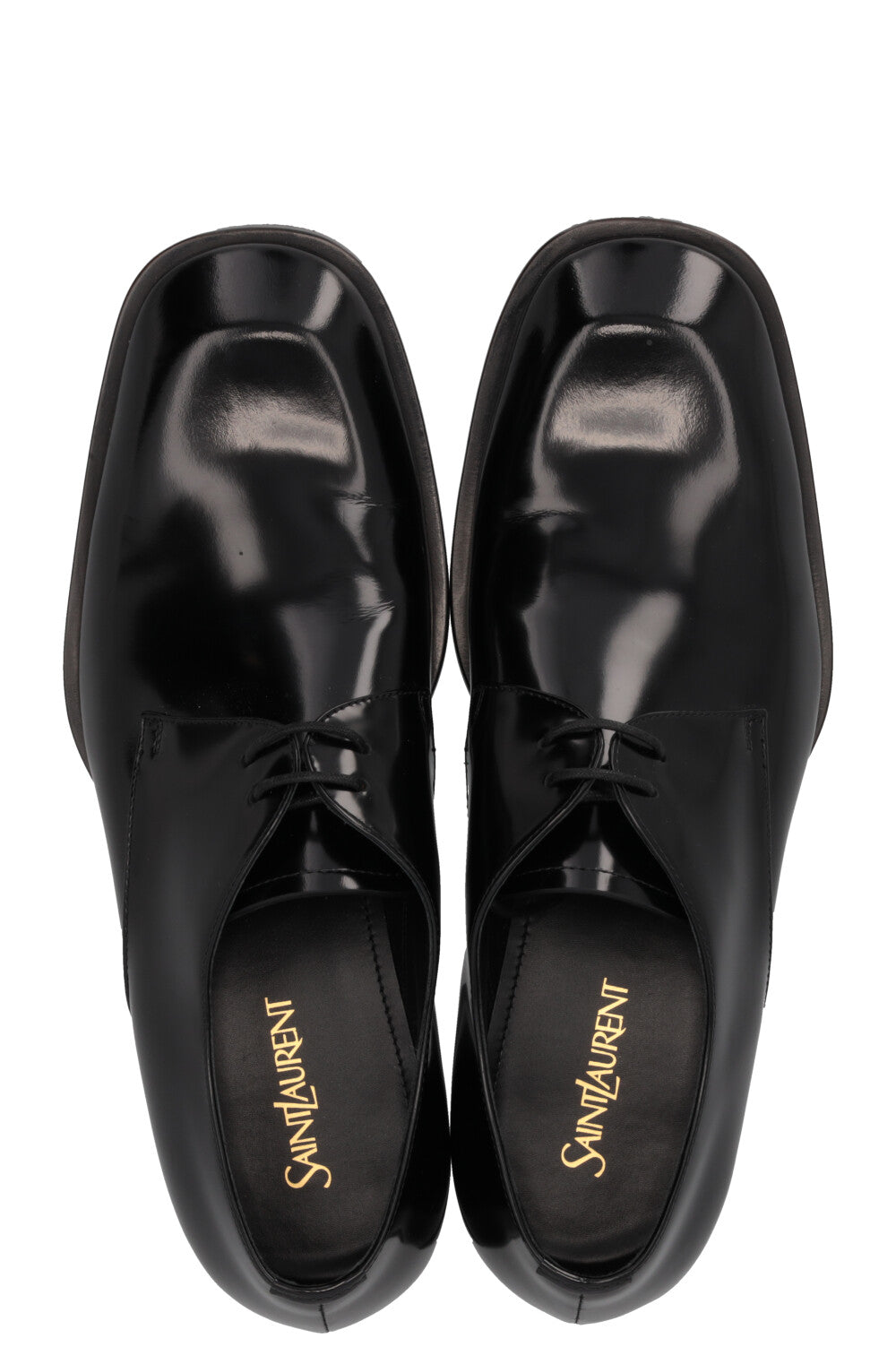 SAINT LAURENT Chaussures Richelieu Vadim en cuir noir