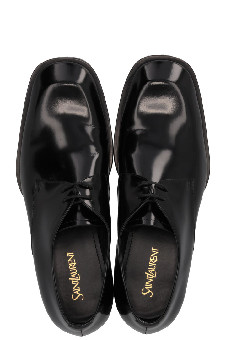 SAINT LAURENT Chaussures Richelieu Vadim en cuir noir