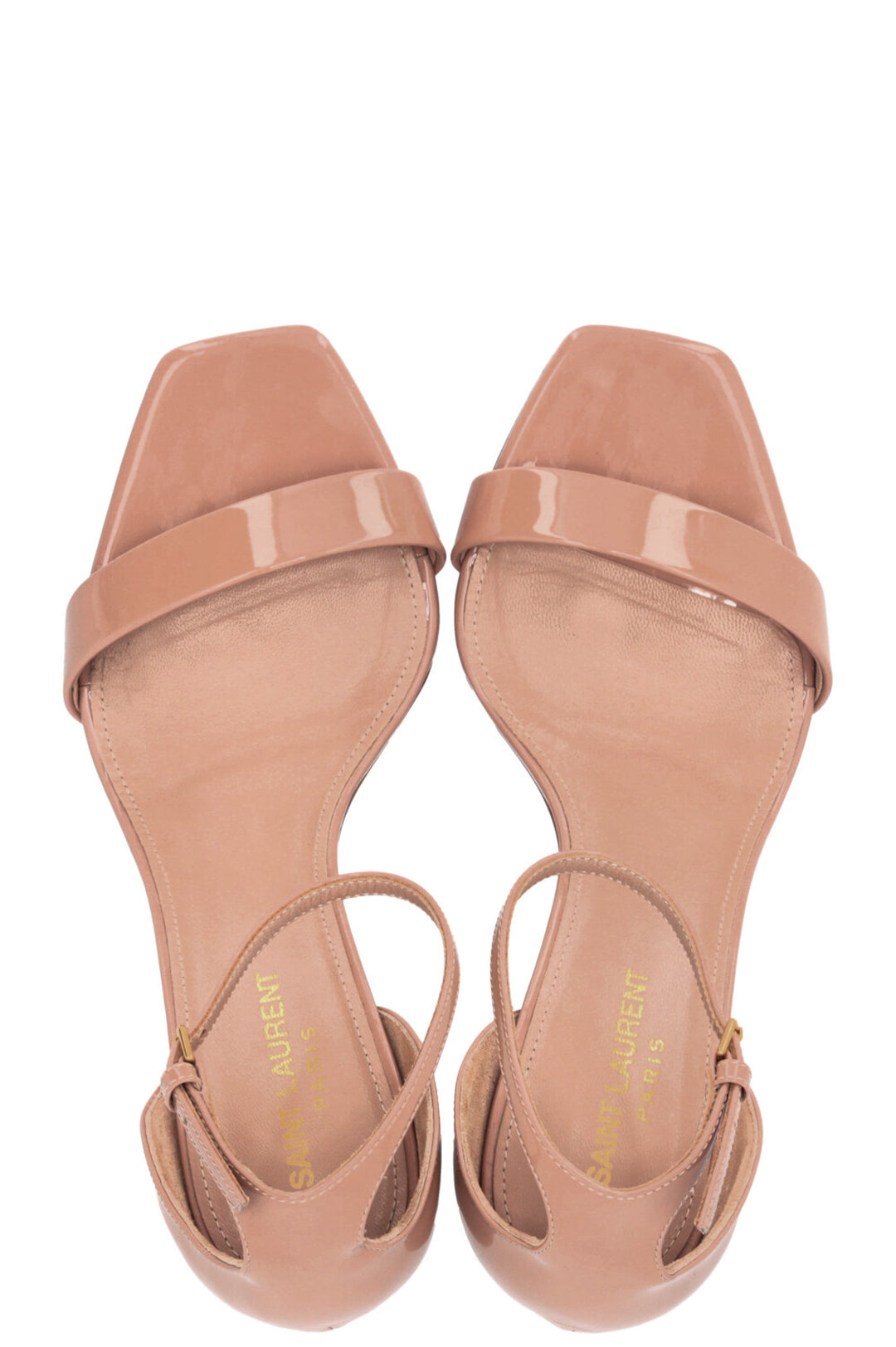 SAINT LAURENT Amber 105 Heels Patent Nude