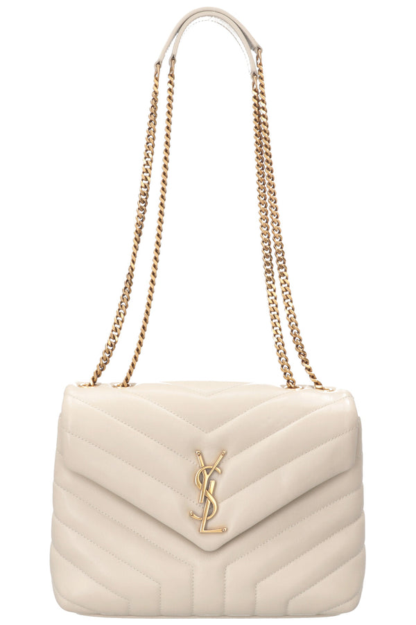 SAINT LAURENT LouLou Bag Small Leather Ivory