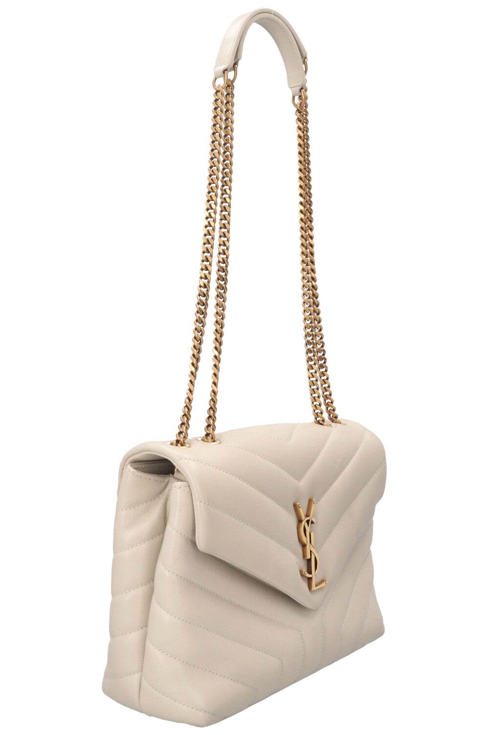 SAINT LAURENT Sac LouLou Petit Cuir Ivoire