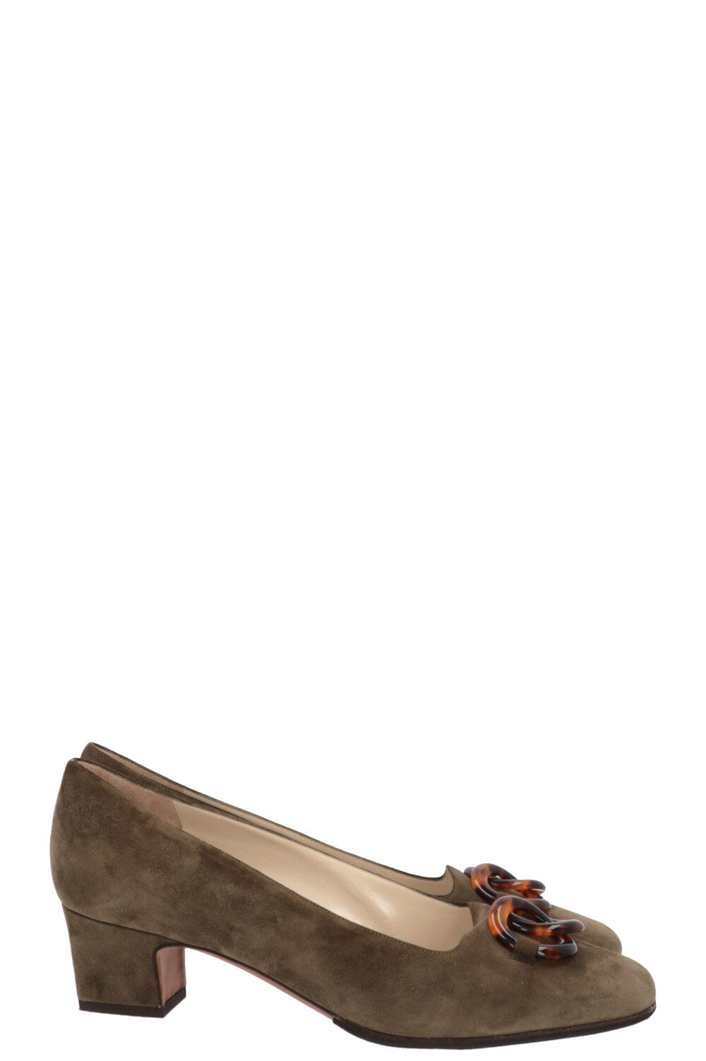 SALVATORE FERRAGAMO Germaine 1968 Escarpins Daim Vert