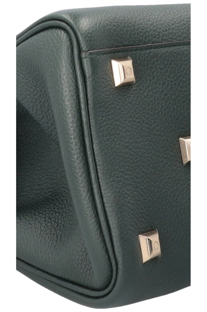 SALVATORE FERRAGAMO Medium Studio Hand Bag Moss Green