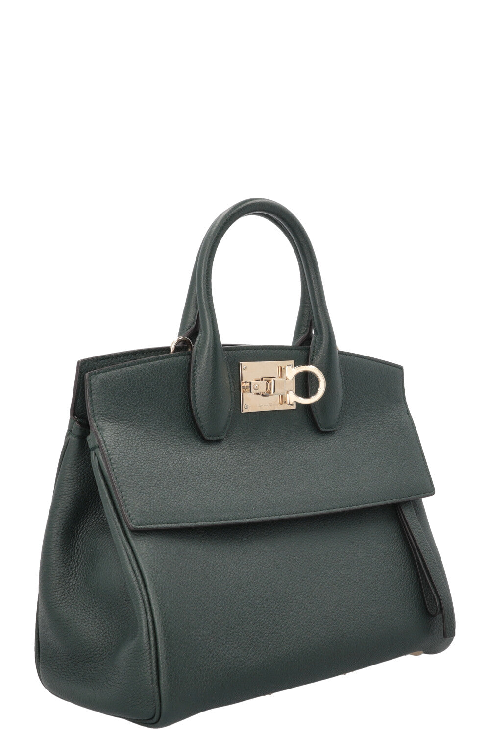 SALVATORE FERRAGAMO Medium Studio Hand Bag Moss Green