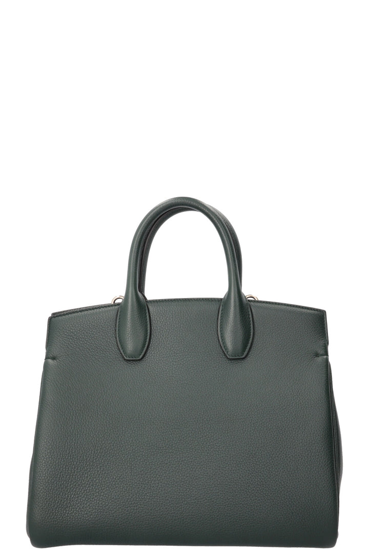 SALVATORE FERRAGAMO Medium Studio Hand Bag Moss Green