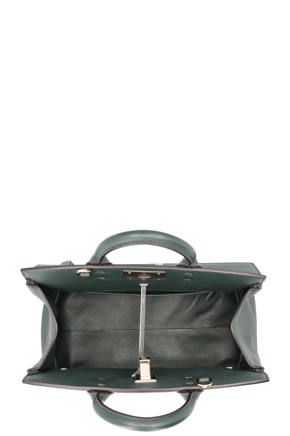 SALVATORE FERRAGAMO Medium Studio Hand Bag Moss Green